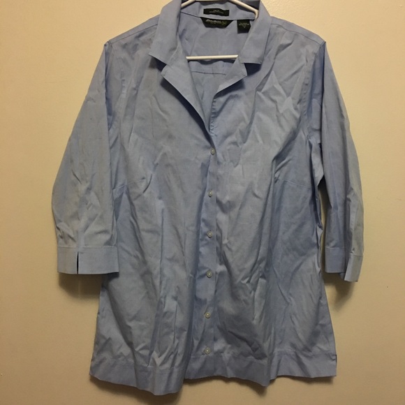 Eddie Bauer Tops - Eddie Bauer Chambray Dress Blouse